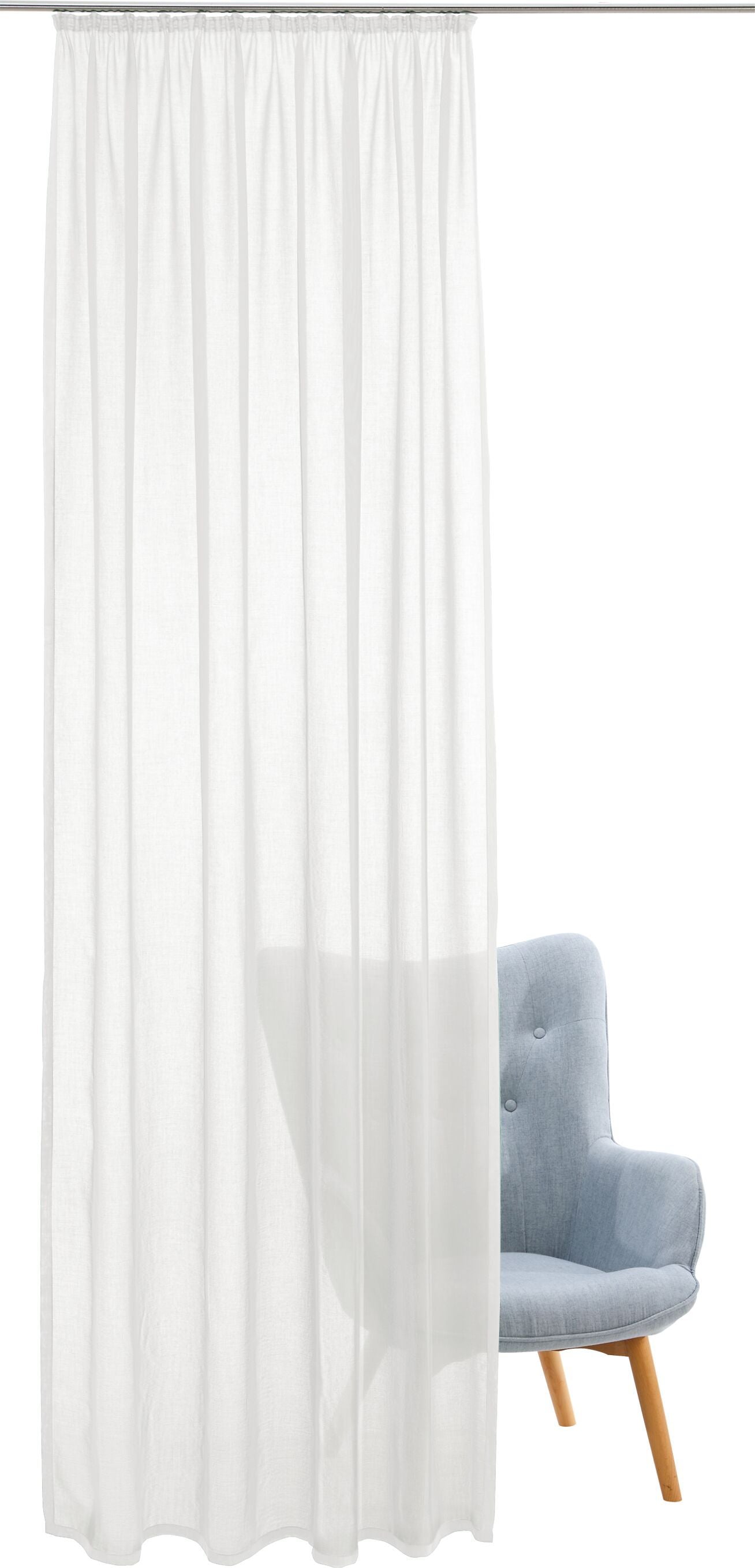 NEREA FB, Tagvorhang - Weiss / B: 150.0 cm x H: 260.0 cm
