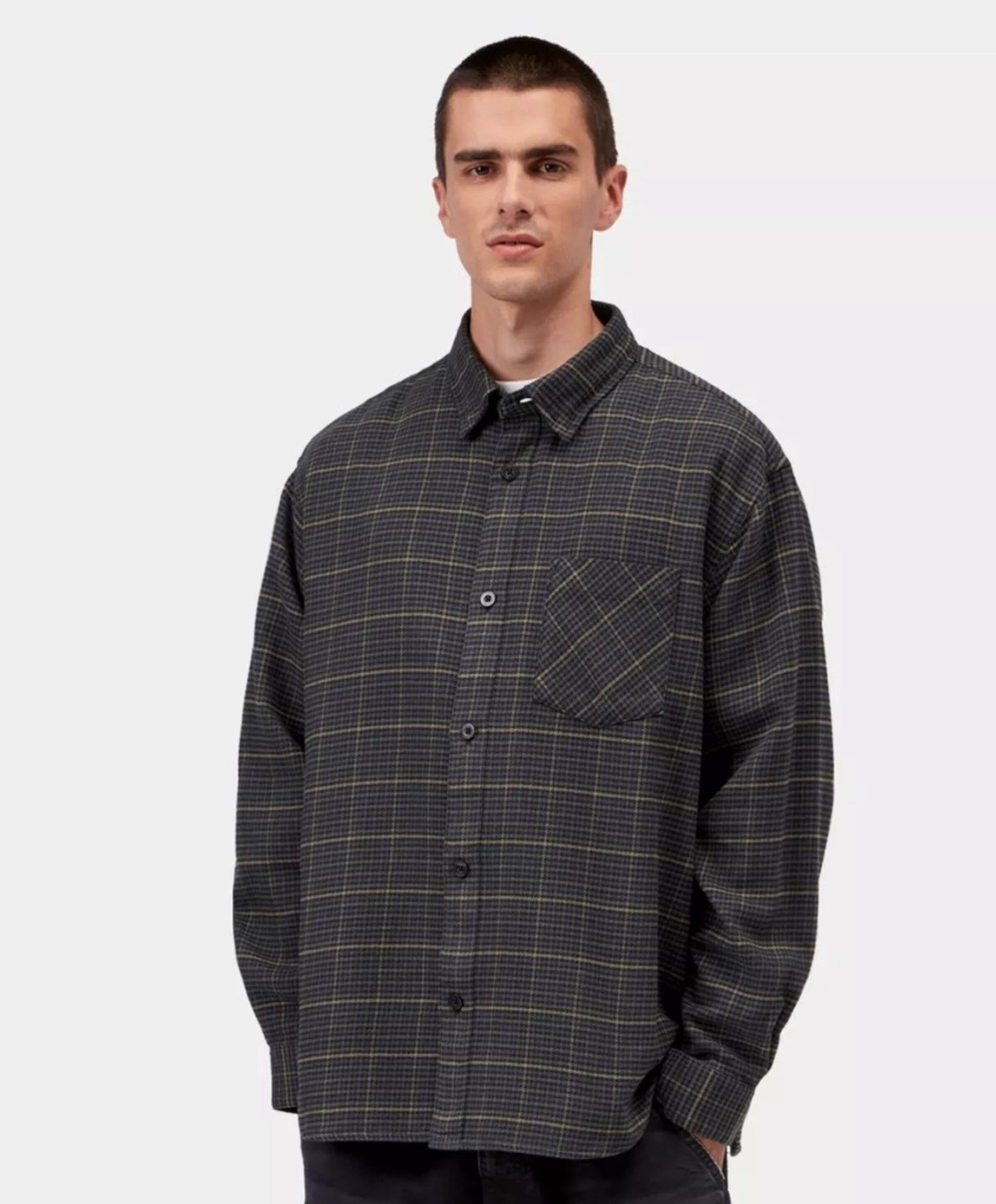 Carhartt WIP Heren overhemd lange mouw wit