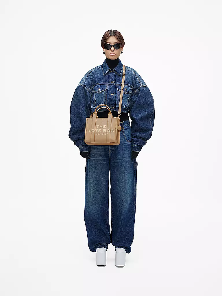 MARC JACOBS Ledertasche - Tote Bag THE SMALL TOTE LEATHER camel