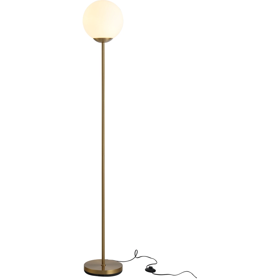 HOMCOM Stehlampe fürs Wohnzimmer gold, weiß