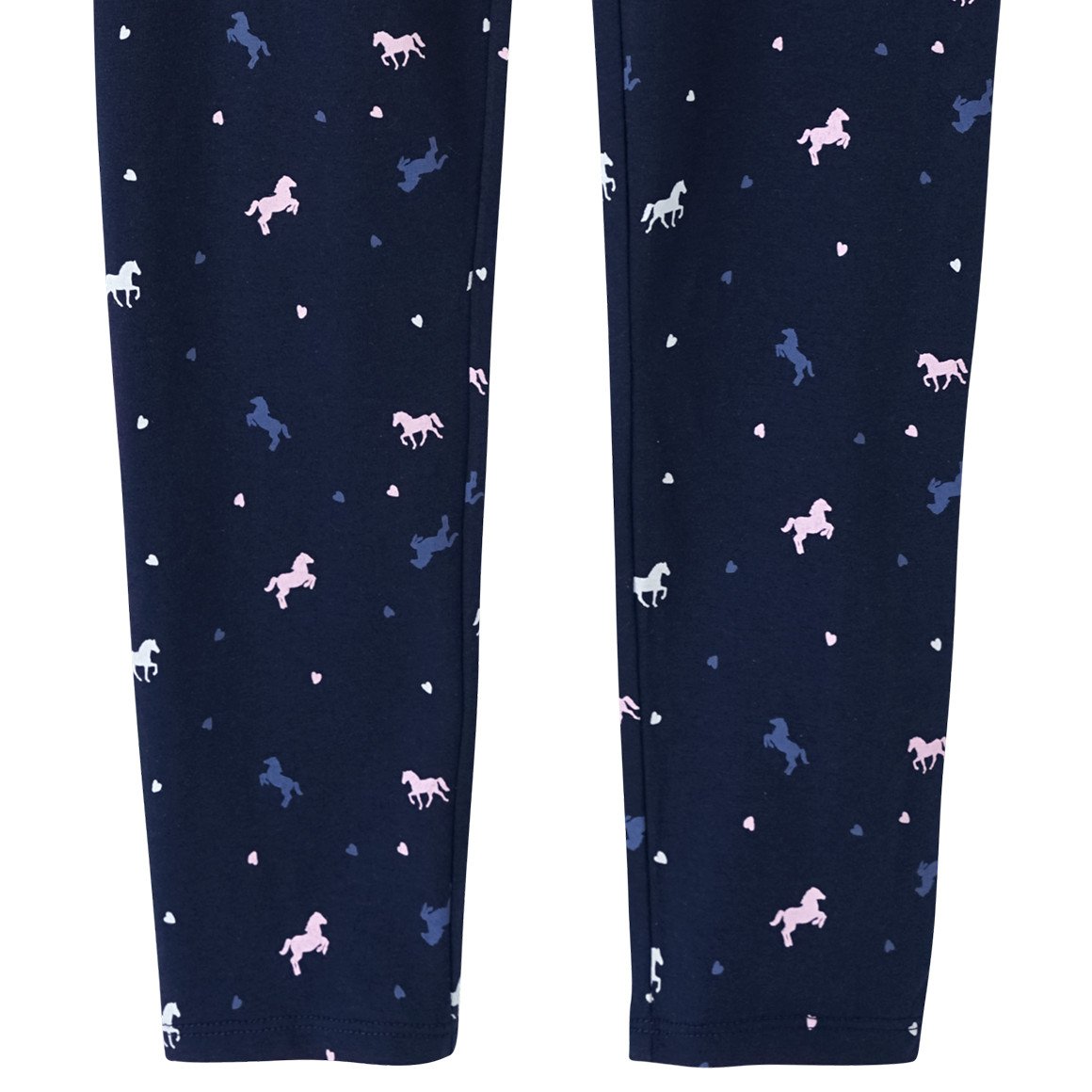 Yigga Mädchen Leggings mit Allover-Print dunkelblau