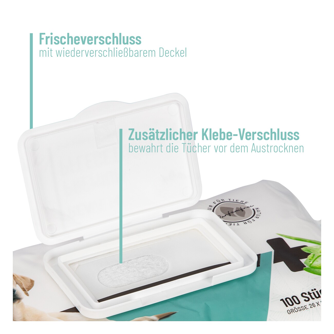 REAVET Premium Pflegetücher AloeVera 4x100 Stück