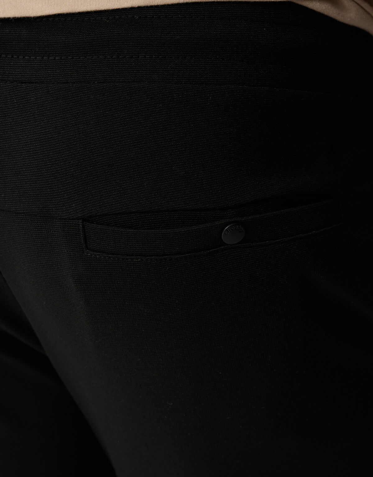 Regular Fit Broek Zwart