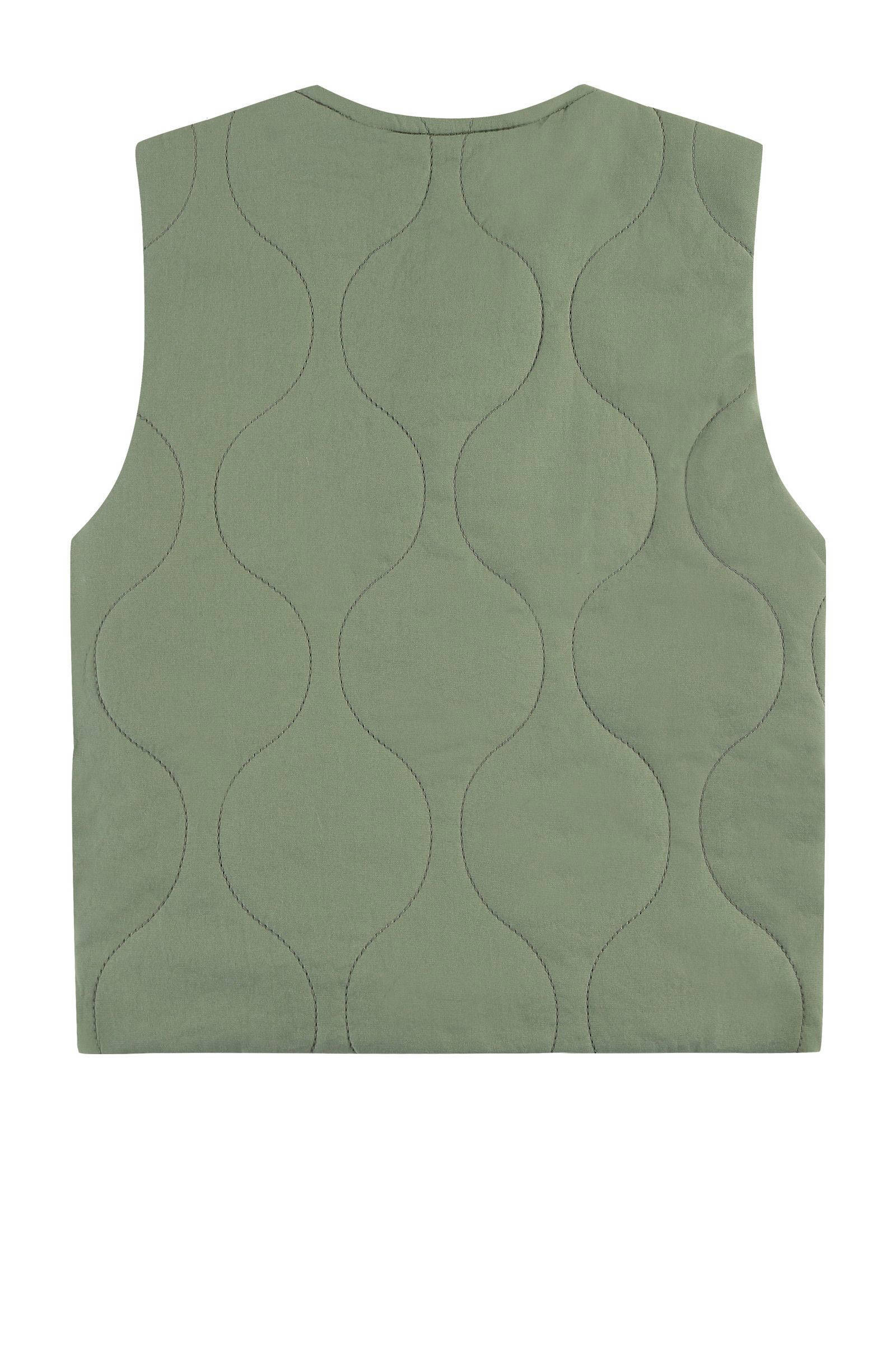 Stains&Stories gilet groen