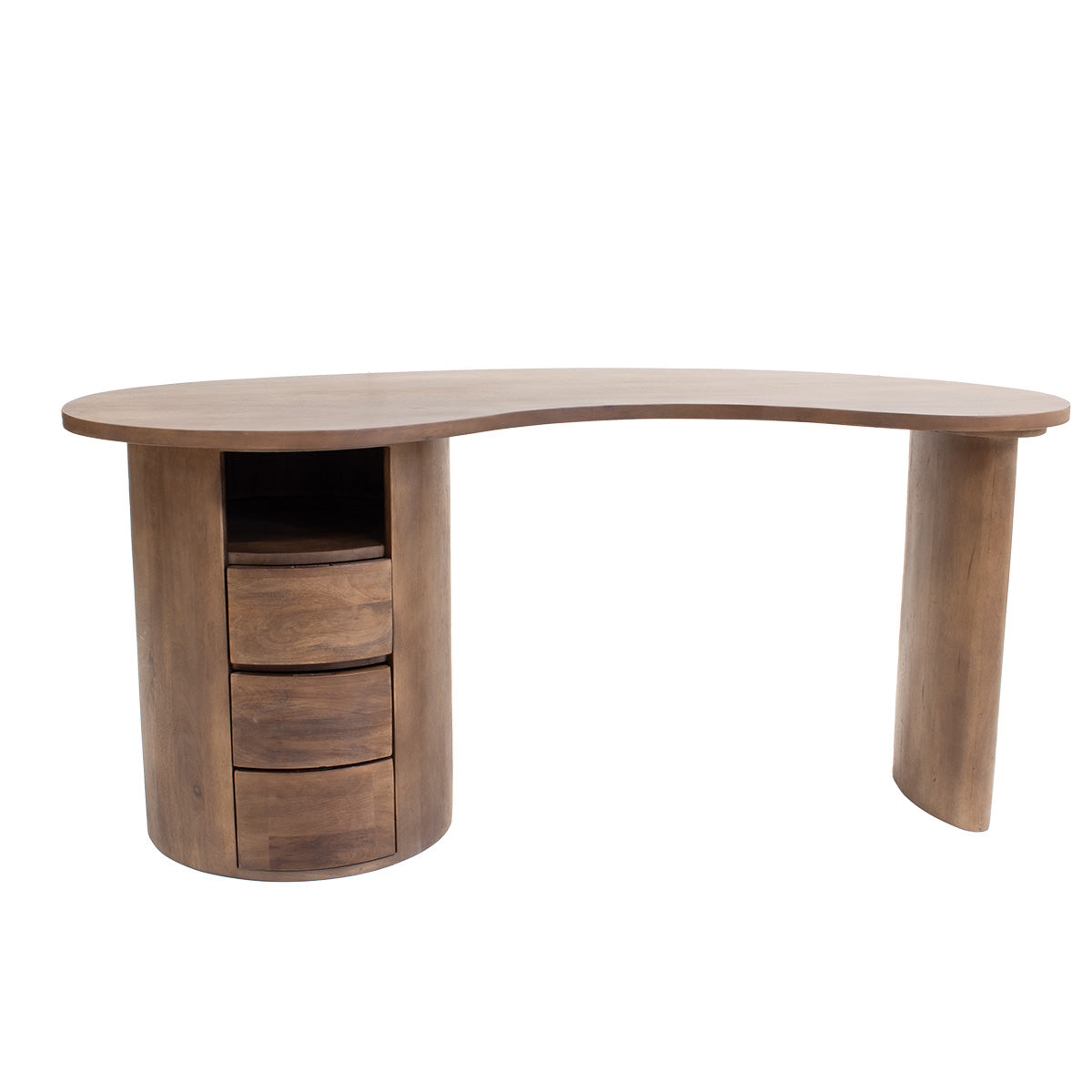 Giga Meubel - Bureau Donkerbruin - 160cm - Kaptafel - Livigno