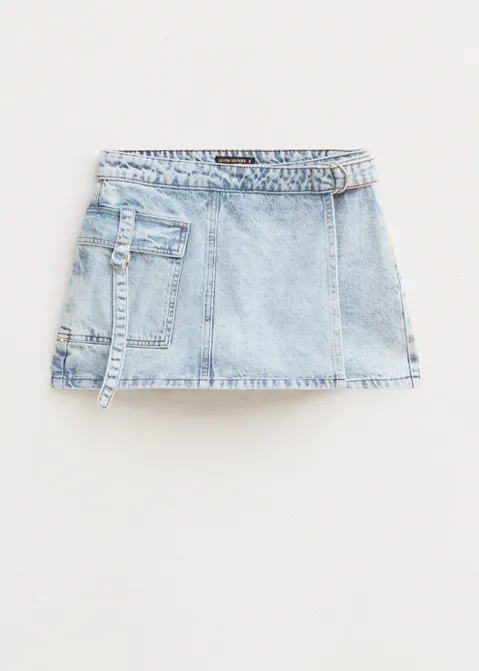 Denim cargo skort blauw (BLW.USM)