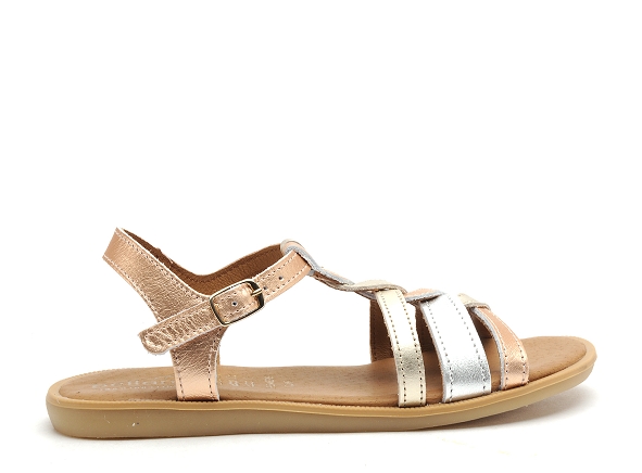 Bellamy nu pieds enfant fillette unit bronze