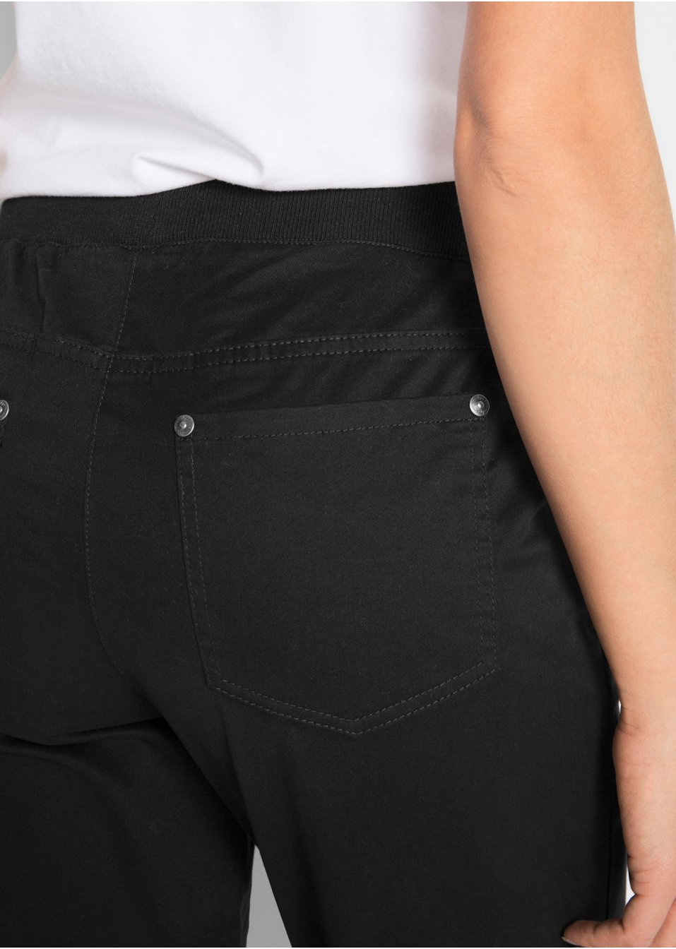 Pantalon à enfiler avec taille confortable, Straight