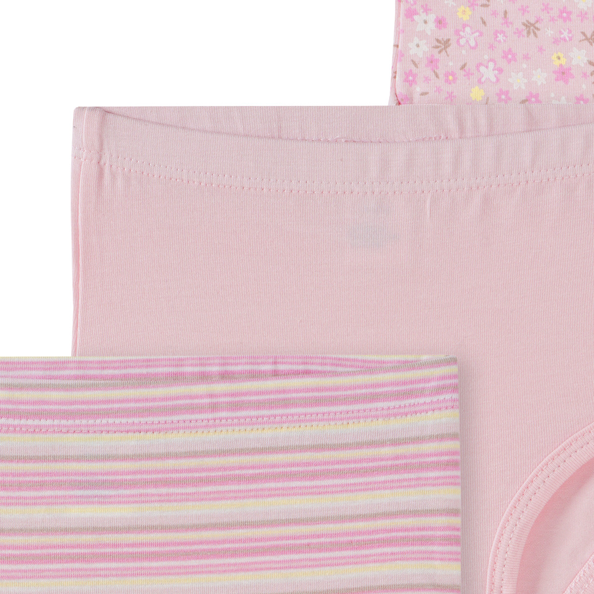 Topomini 3 Baby Slips aus Bio-Baumwolle rosa / hellgelb
