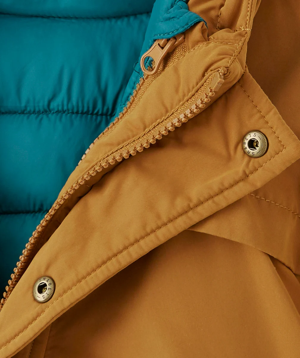 PARKA 3 EN 1 BÉBÉ GARÇON EN REMBOURRAGE RECYCLÉ MARRON