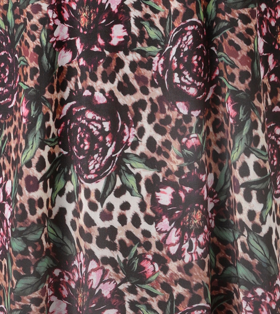 Aniston CASUAL Blusenkleid mit fantasievollem Leo- und Blumenmuster bedruckt - NEUE KOLLEKTION