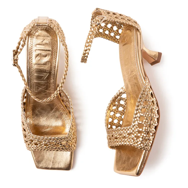 Souliers Martinez Sandales Veronica | Doré