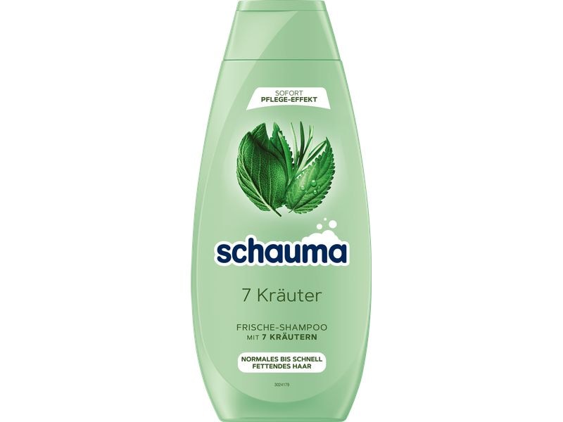 Schwarzkopf Schauma Shampoo 7 Kräuter 400 ml Für normales bis schnell fettendes Haar