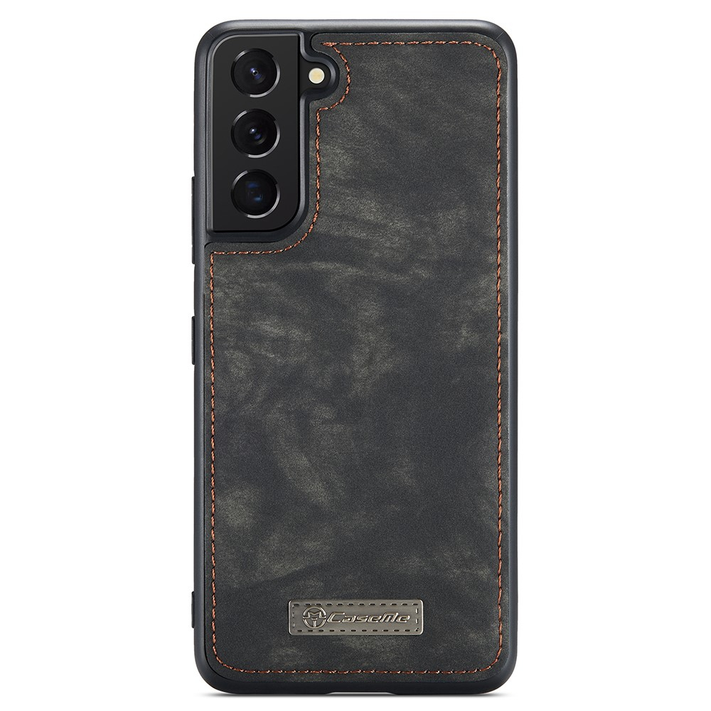 Samsung Galaxy S22 5G 2in1 Leder Tasche   Magnet Hardcase Karten Etui - Schwarz