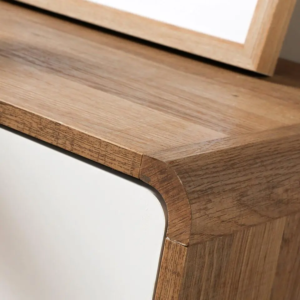 CALICOSY - Ladekast ALBURA - Donker hout - 75.5x120x39 cm