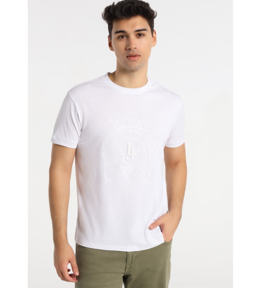 Camiseta Lois White Bordada em Algodão Líquido