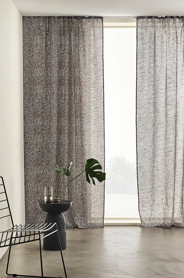 BARK gardin med multifunksjonsbånd 2-pk