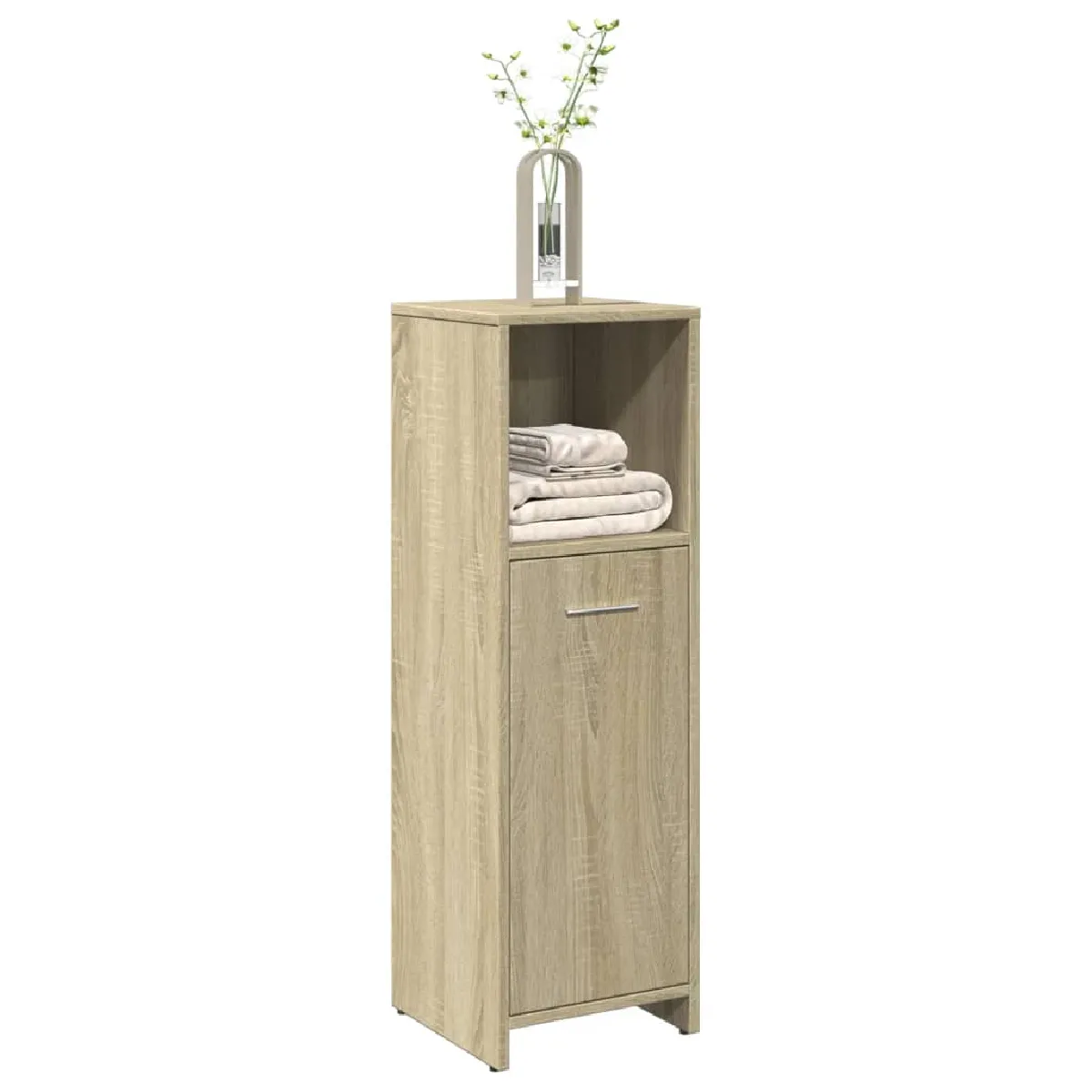 vidaXL Armoire de salle de bain Chêne sonoma 30x30x95 cm