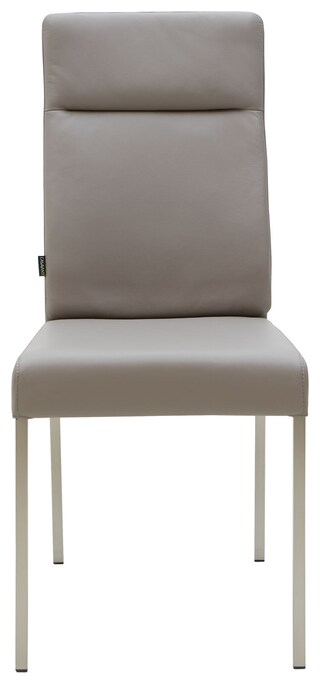 CASAVANTI Esszimmerstuhl LONDON II 2er Set Leder hellgrau