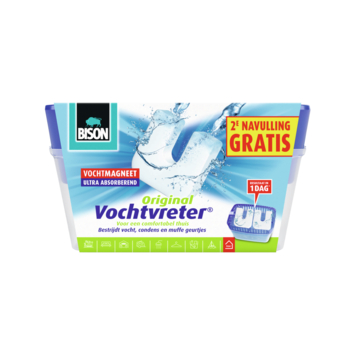 Bison Vochtvreter Neutraal 900 gram 2de navulling gratis