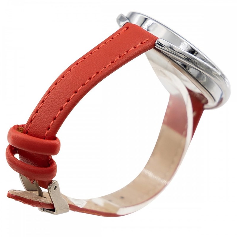 Montre Femme CHTIME bracelet Cuir Rouge