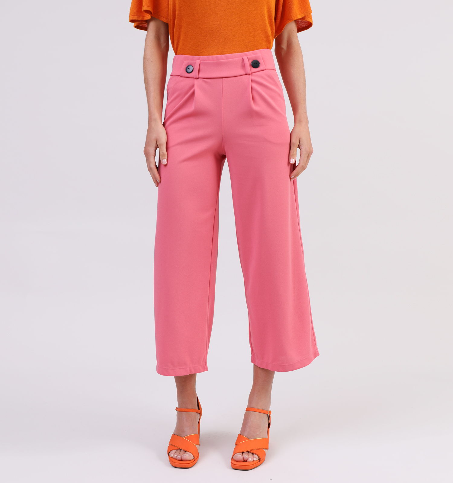 Wijde broek roze