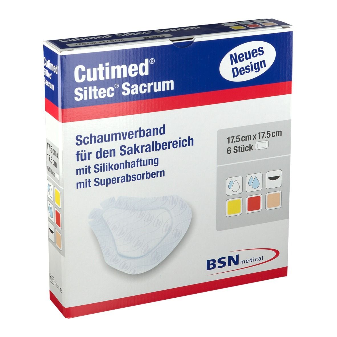 Cutimed® Siltec Sacrum 17,5 cm x 17,5 cm