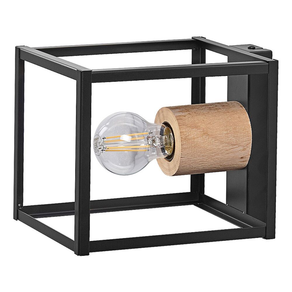 VEGGLAMPE LEDVANCE NAIROBI SVART/TRE