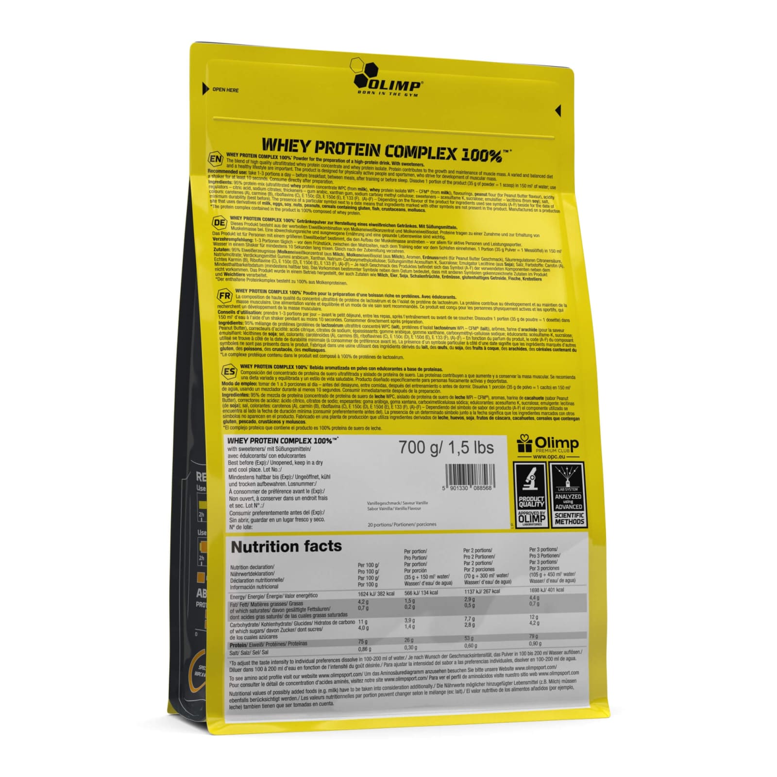 Whey Protein Complex 100% - 700g - Vanille