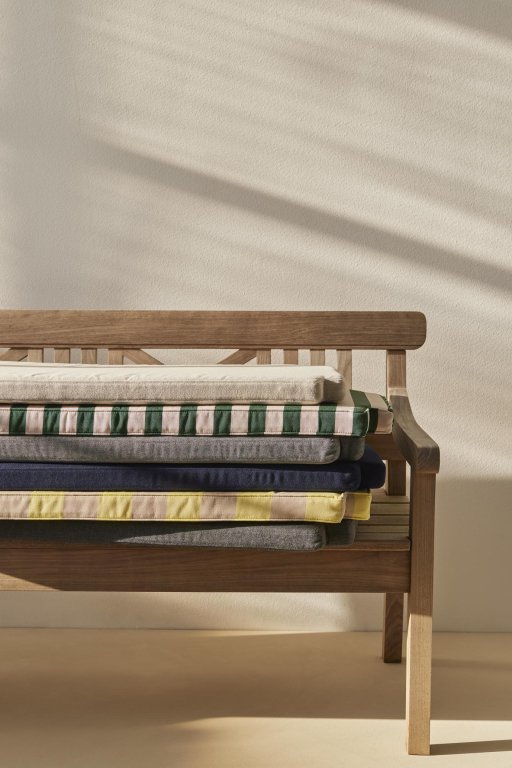 Fritz Hansen Zitkussen Drachman tuinbank 200 lemon