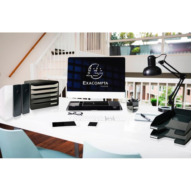Porte-revues Exacompta Mag-Cube ECOBlack dos 8,2 cm couleur noir
