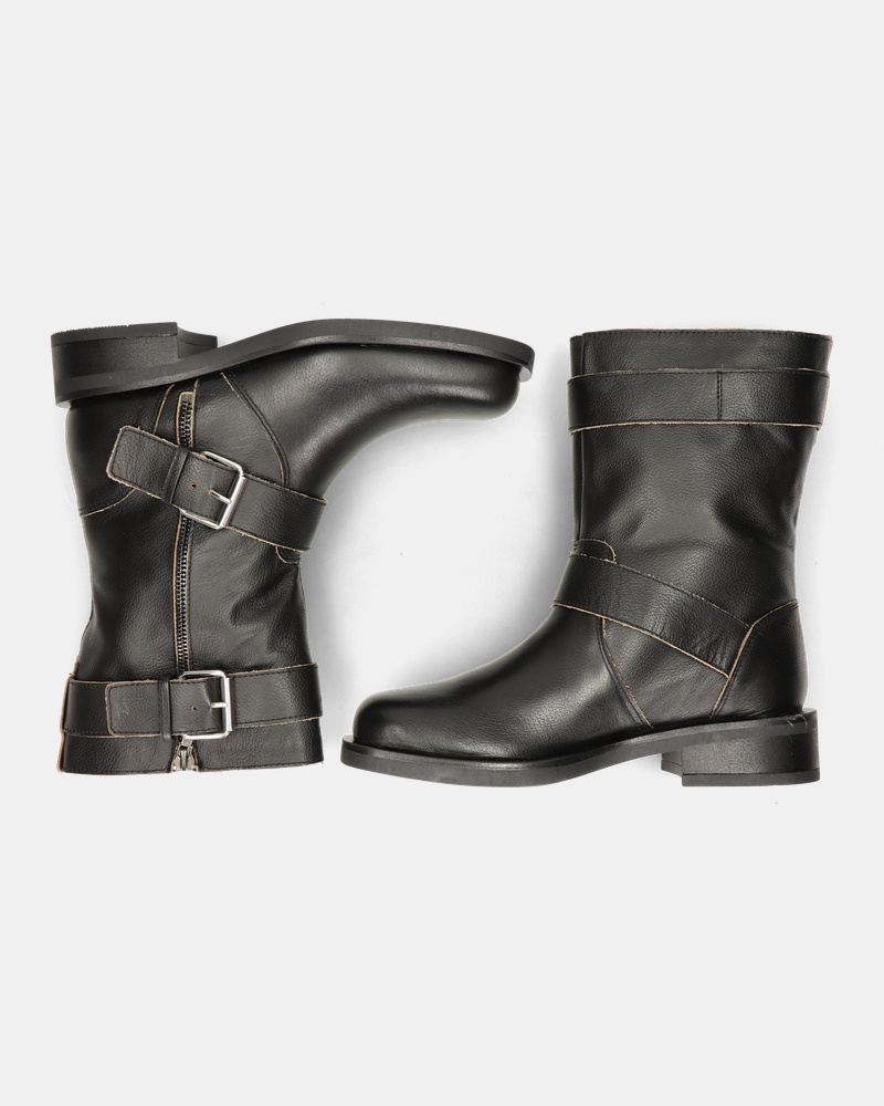 Nelson Bikerboots  - zwart