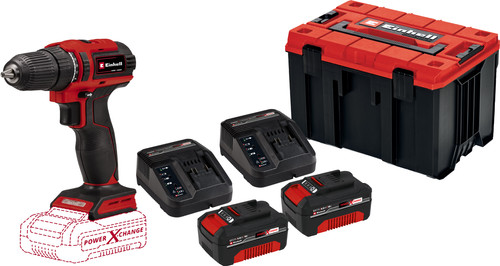 Einhell TE-CD 18/40 Li BL Solo 4,0 Ah Accu (2x) E-Case M Starterspakket