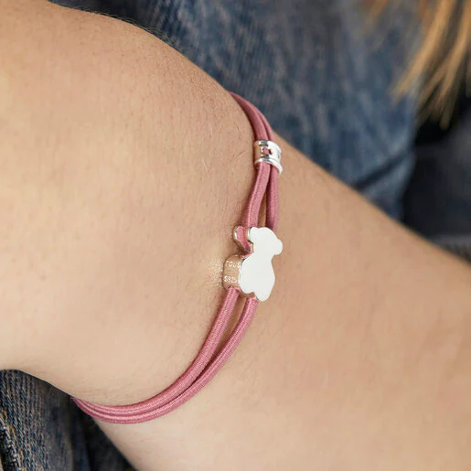 Pulseira elástica rosa Sweet Dolls