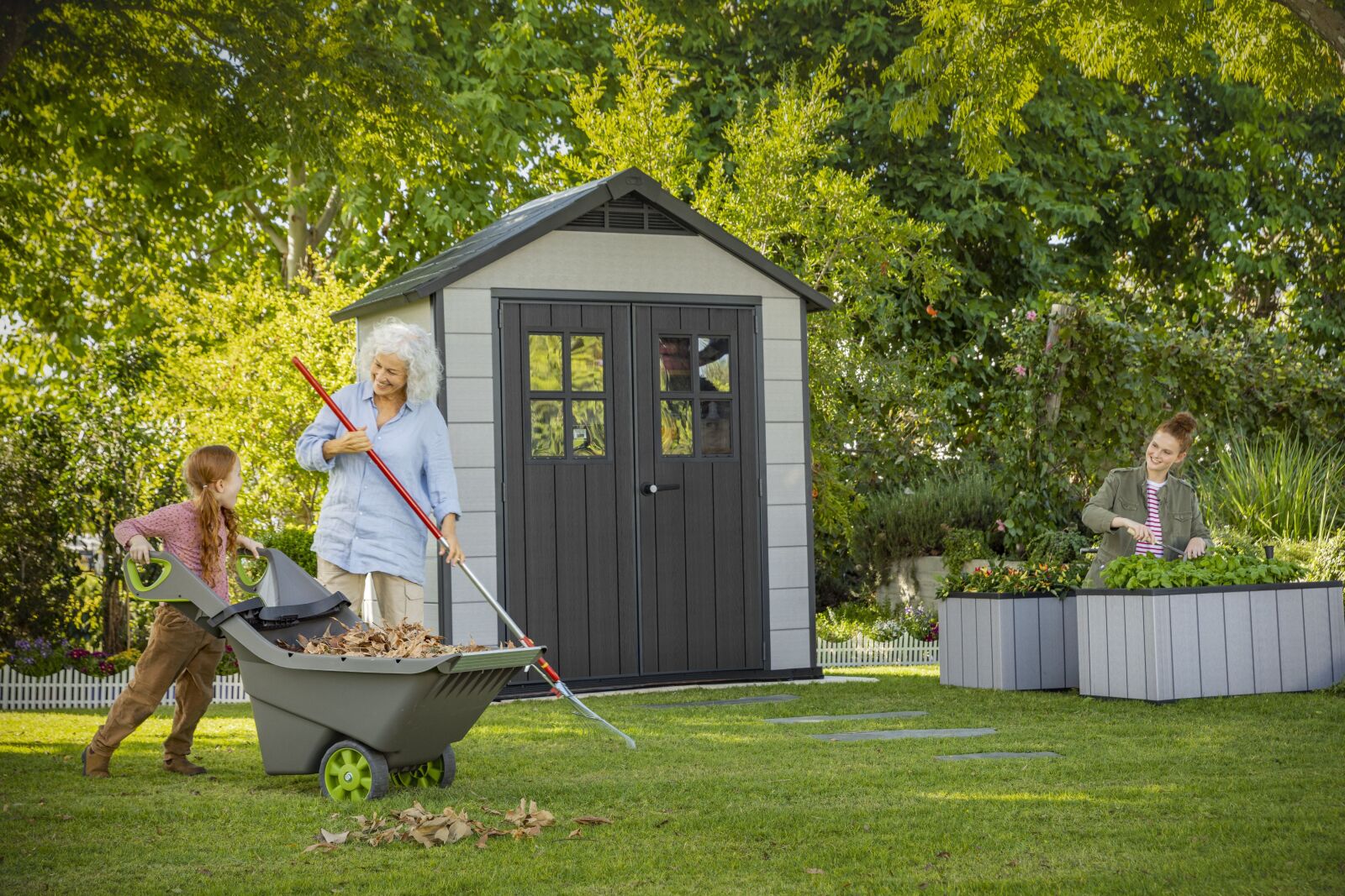 KETER Gartenhaus OAKLAND 754 - grau-graphit - 230x124 cm