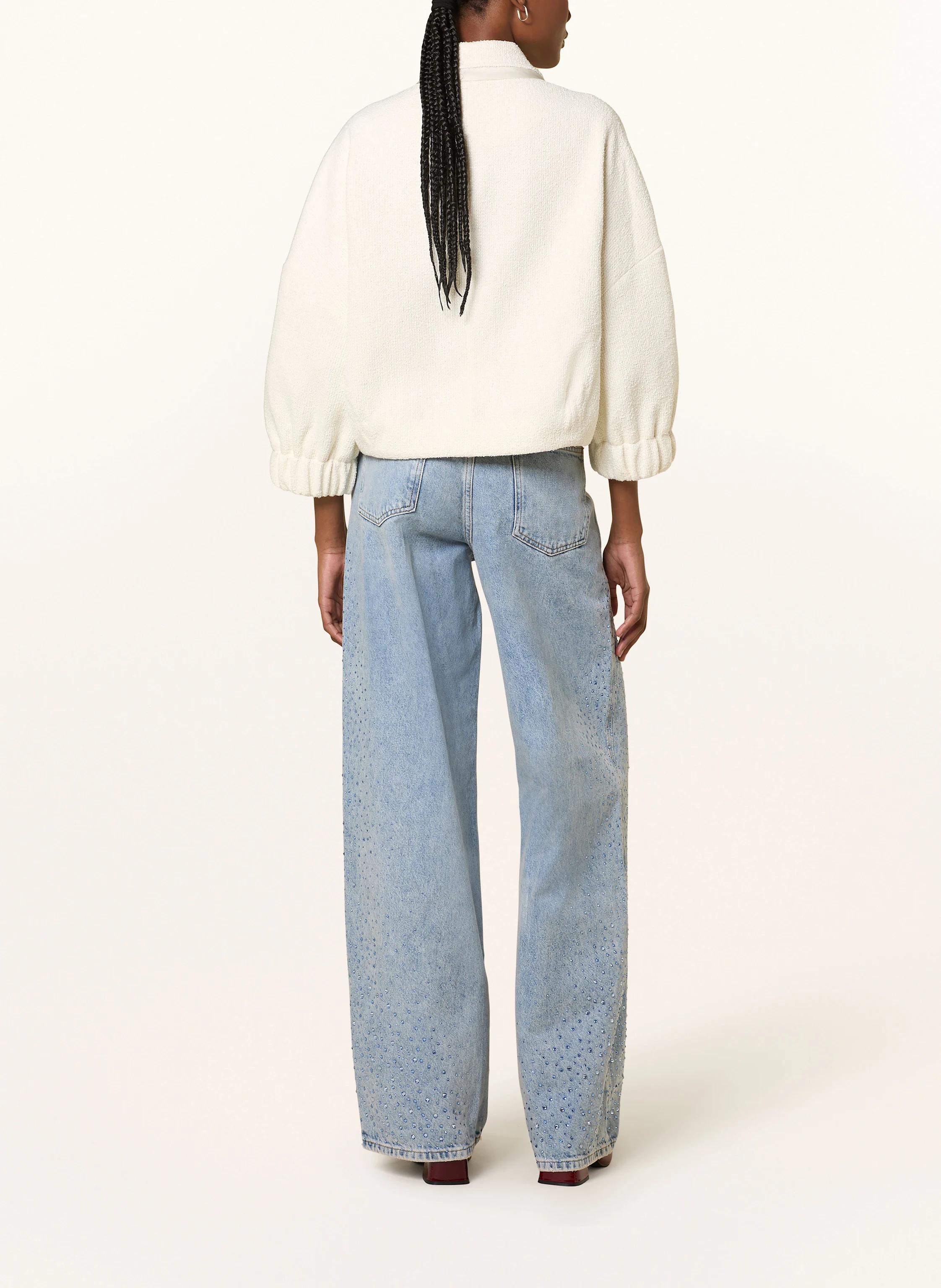 ESSENTIEL ANTWERP Kastenjacke HECKS mit 3/4-Arm aus Tweed
