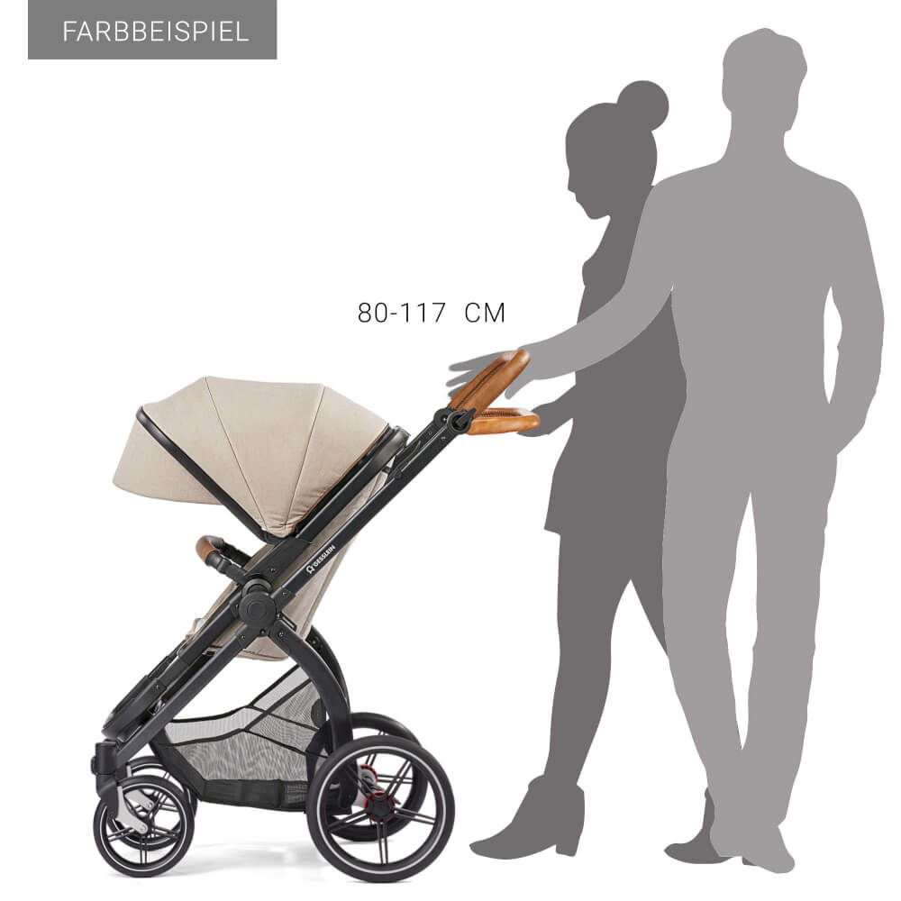 Kombi-Kinderwagen FX4 Soft  Set Life Relax schwarz/tabak 987987