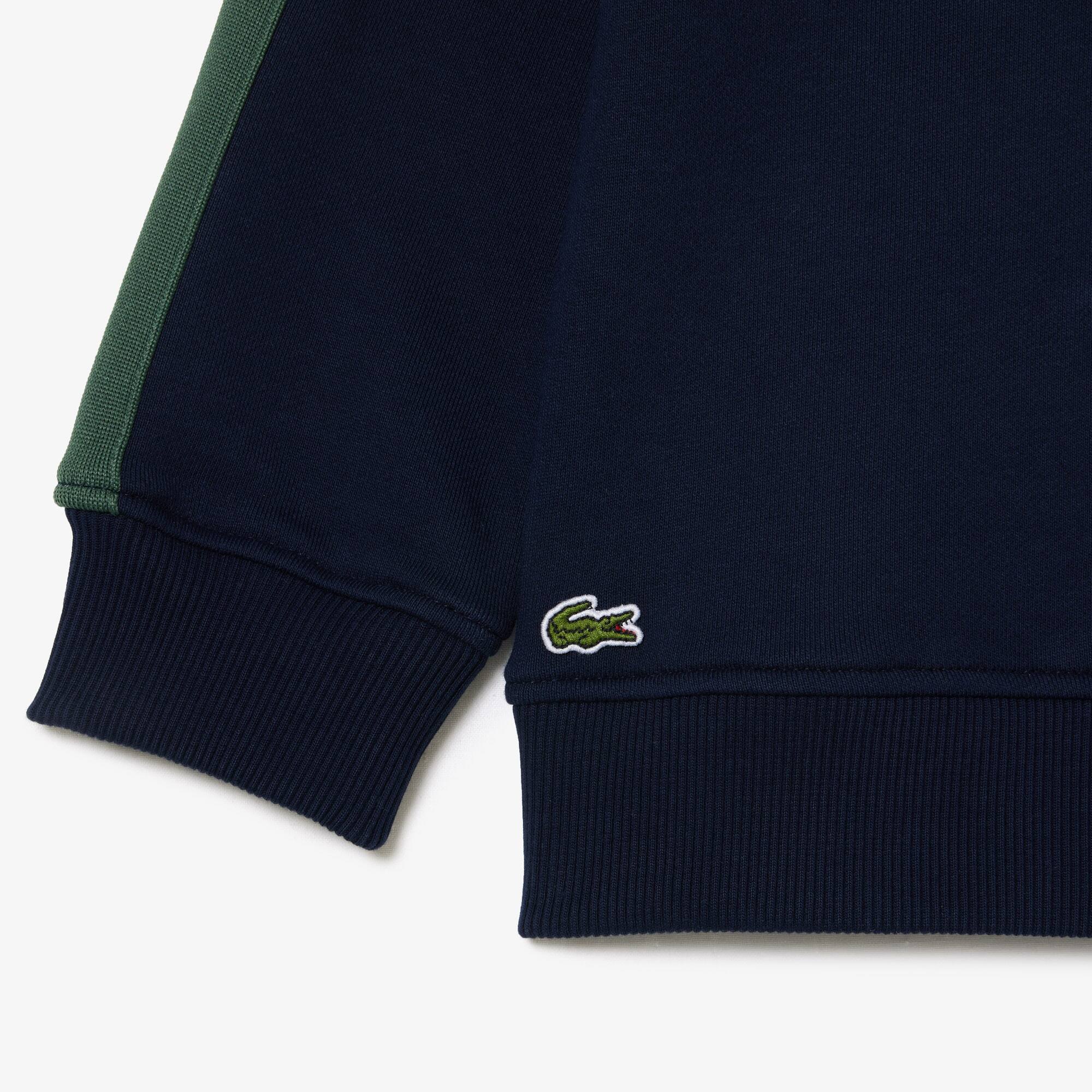 Sweatshirt aus bedruckter Baumwolle mit Stehkragen Pullover & Sweatshirts - Blau - Lacoste - Kinder