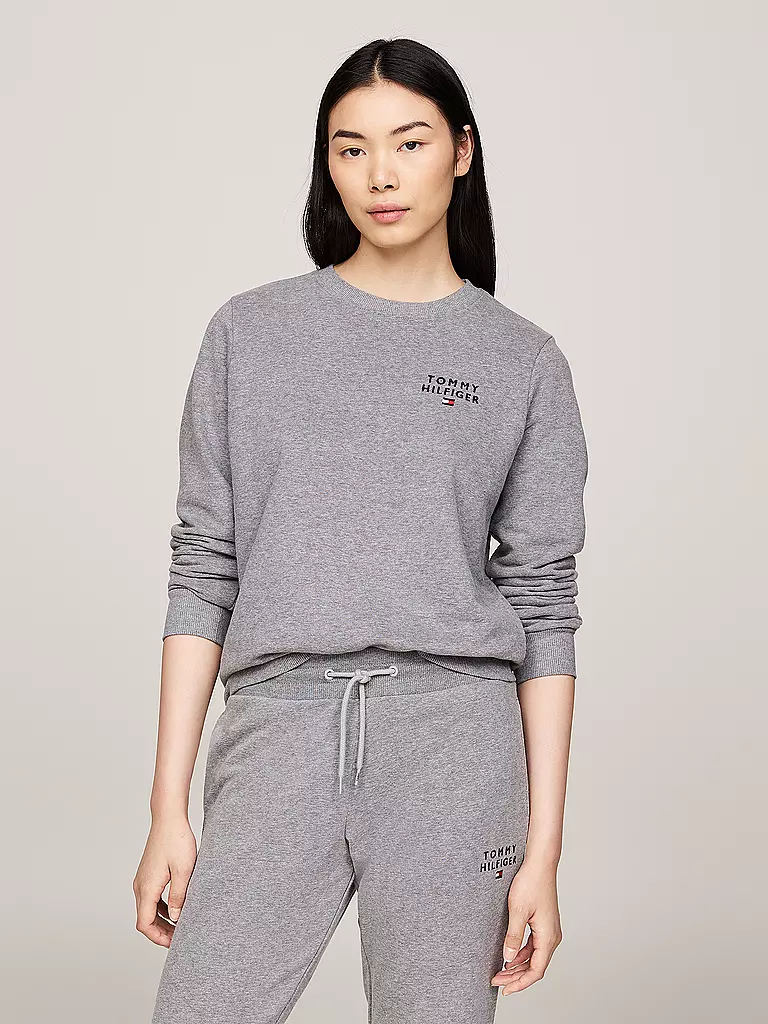 TOMMY HILFIGER Langarmshirt grau