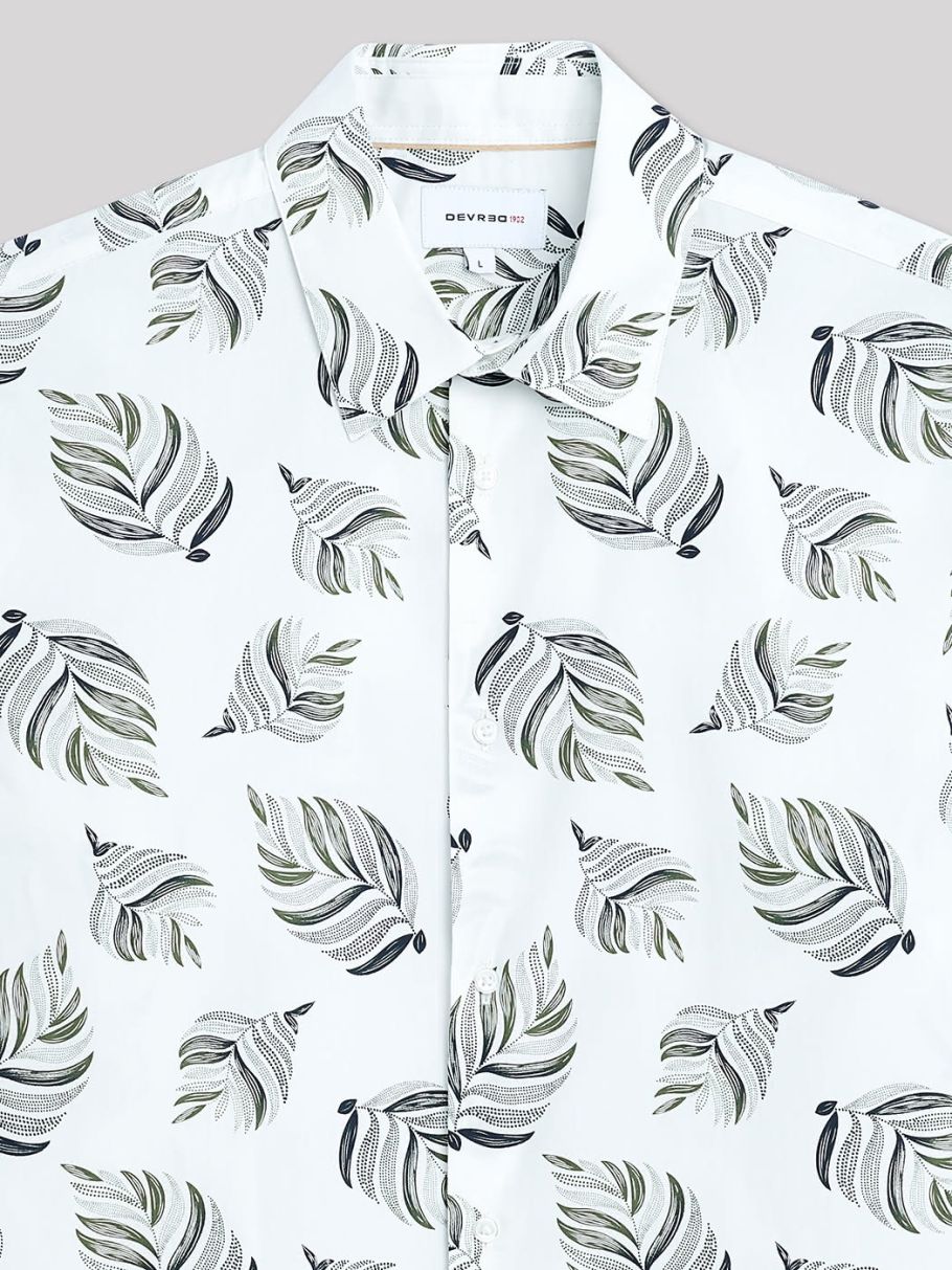 Chemise slim en satin végétale