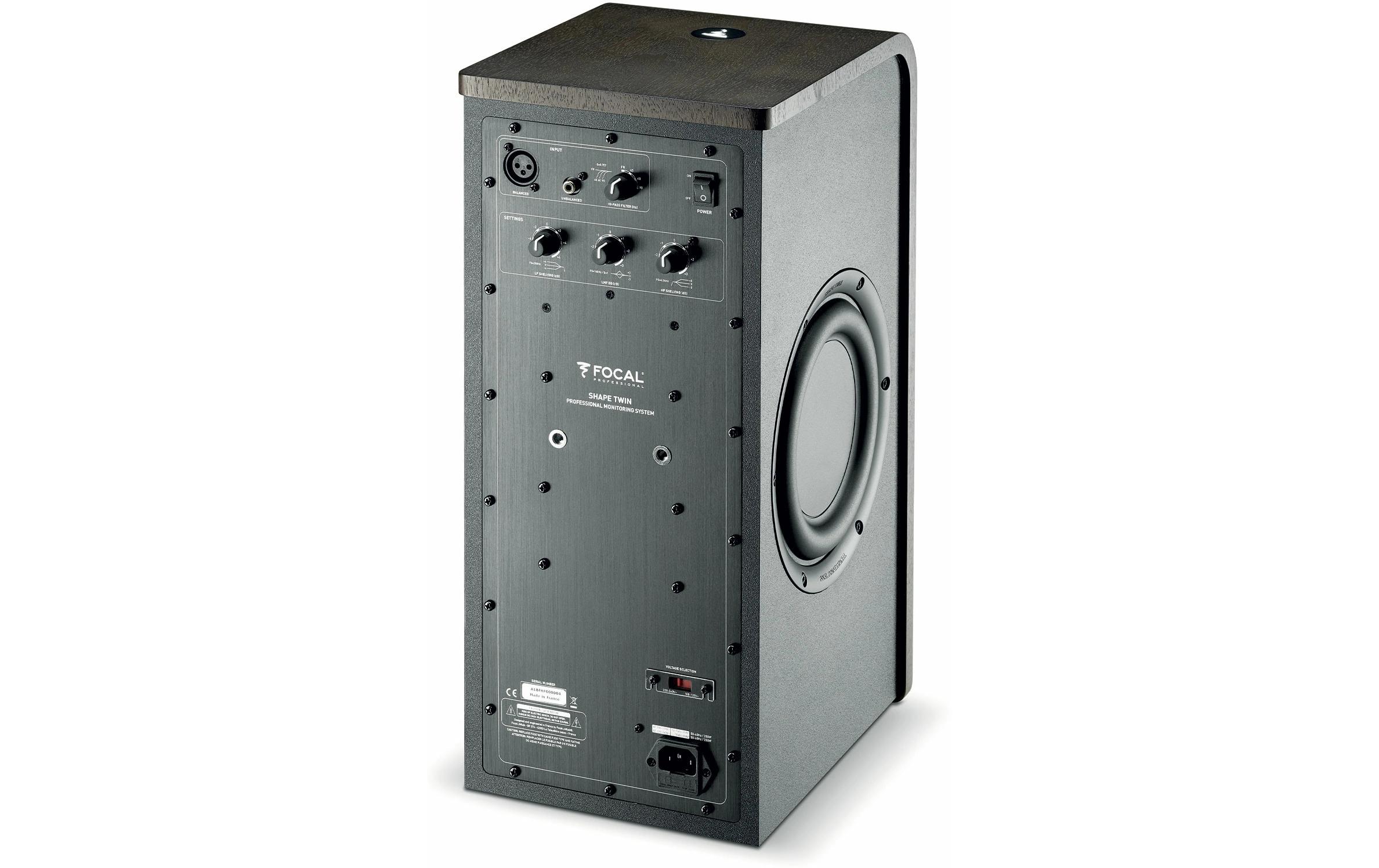 Studiomonitor Shape Twin Walnuss<br>Aktiver 2.5-Wege Nahfeldmonitor