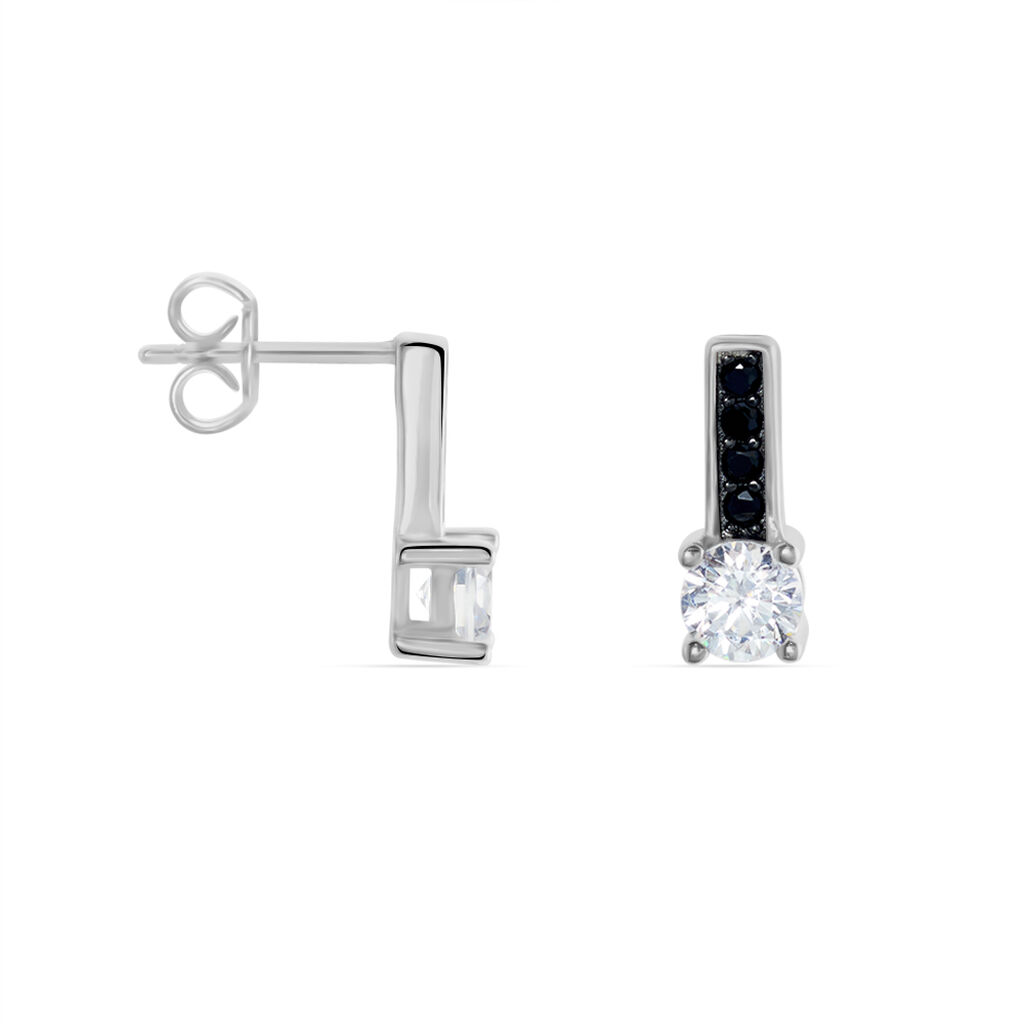 Boucles D'oreilles Puces Regilla Argent Oxyde De Zirconium