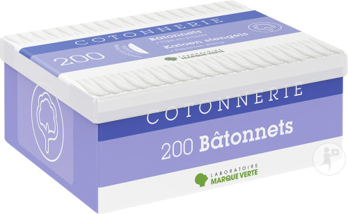 Marque Verte Famille Bâtonnets Flex 200 Pièces