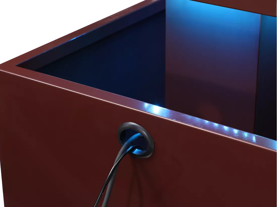 Fontaine d'extérieur en acier inoxydable avec LED - H.65 cm - Terracotta - CARDINA