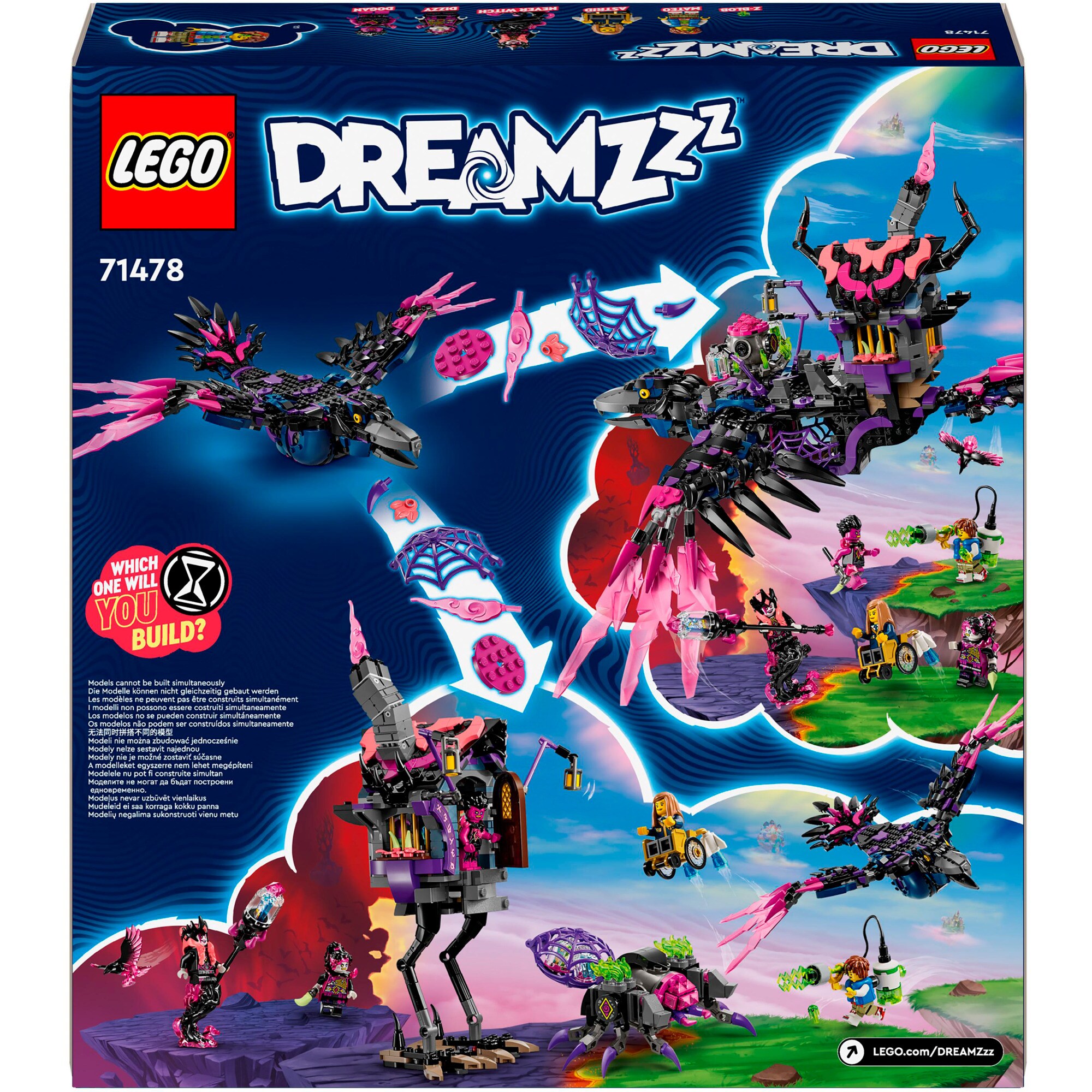 LEGO Konstruktionsspielzeug DREAMZzz Der Mitternachtsrabe der Nimmerhexe