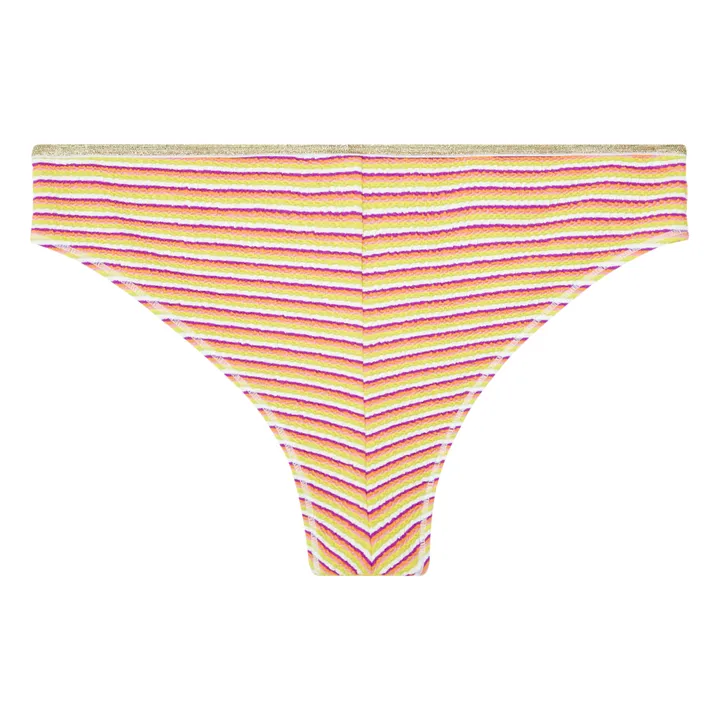La Nouvelle Bas de Maillot Tanga Mari Summer Stripes | Jaune