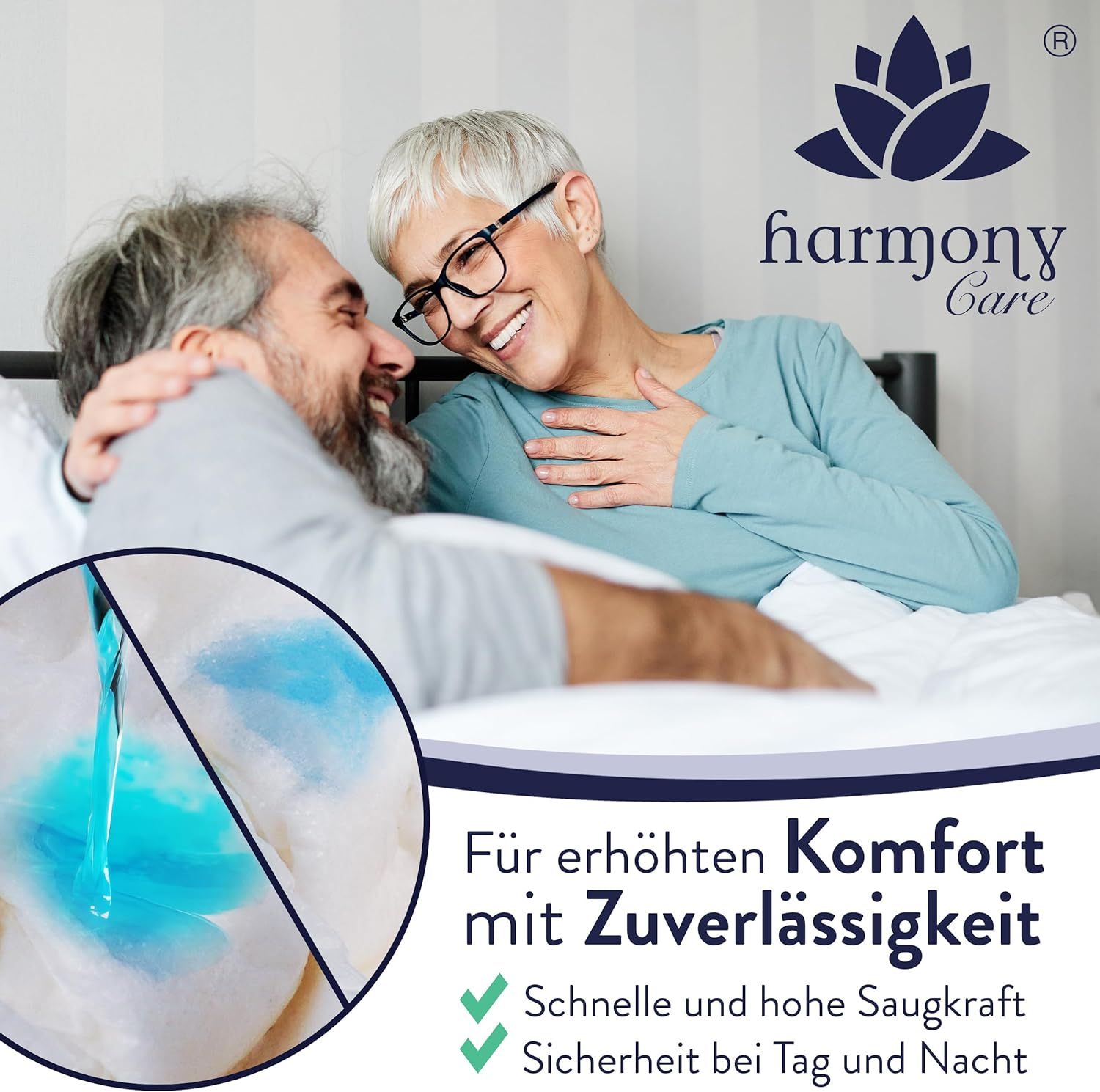 Harmony Care® MAXI saugstarke Windeln für Erwachsene - Inkontinenz-Pants für Männer und Frauen