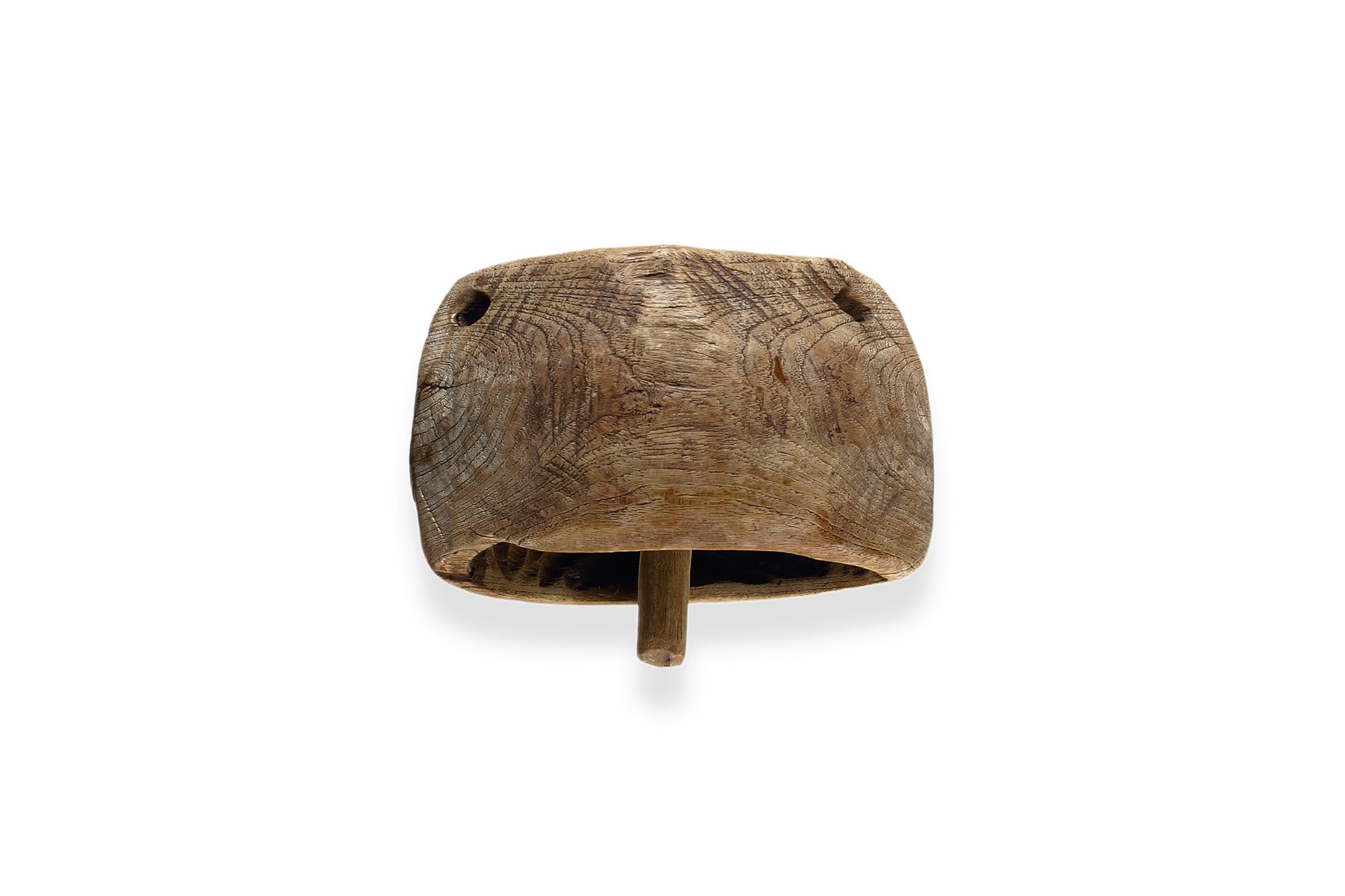 Antike hölzerne Kuhglocke S, natur, T 15 cm, B 11 cm, H 8 cm günstig bestellen