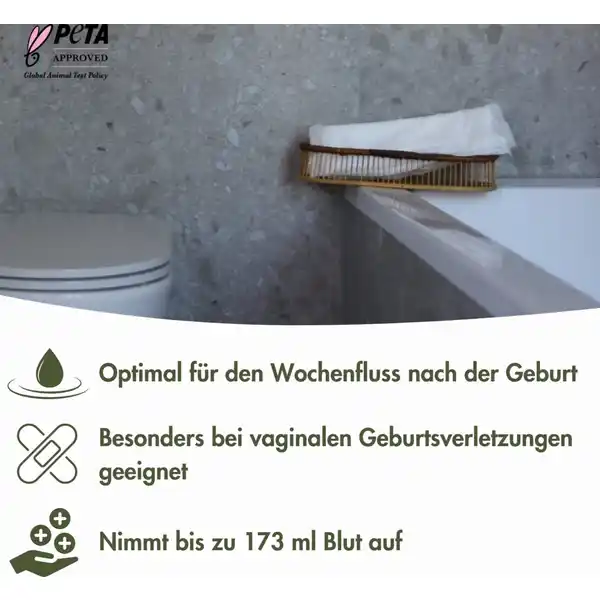 Wochenbett-Einlagen aus Bio-Baumwolle