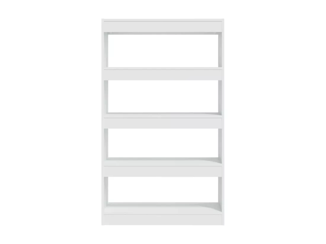 Bibliothèque/Cloison blanc 80x30x135 cm bois d'ingénierie